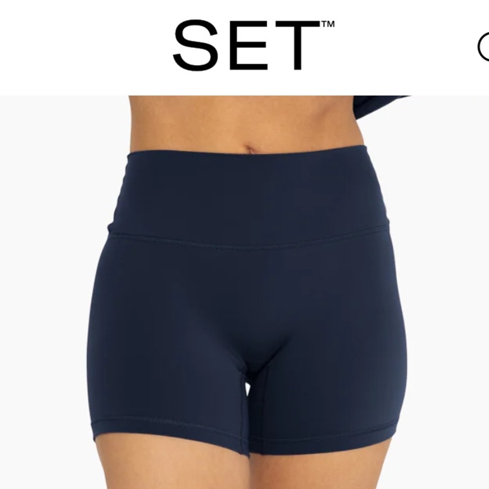 SET Active Navy Athletic Shorts